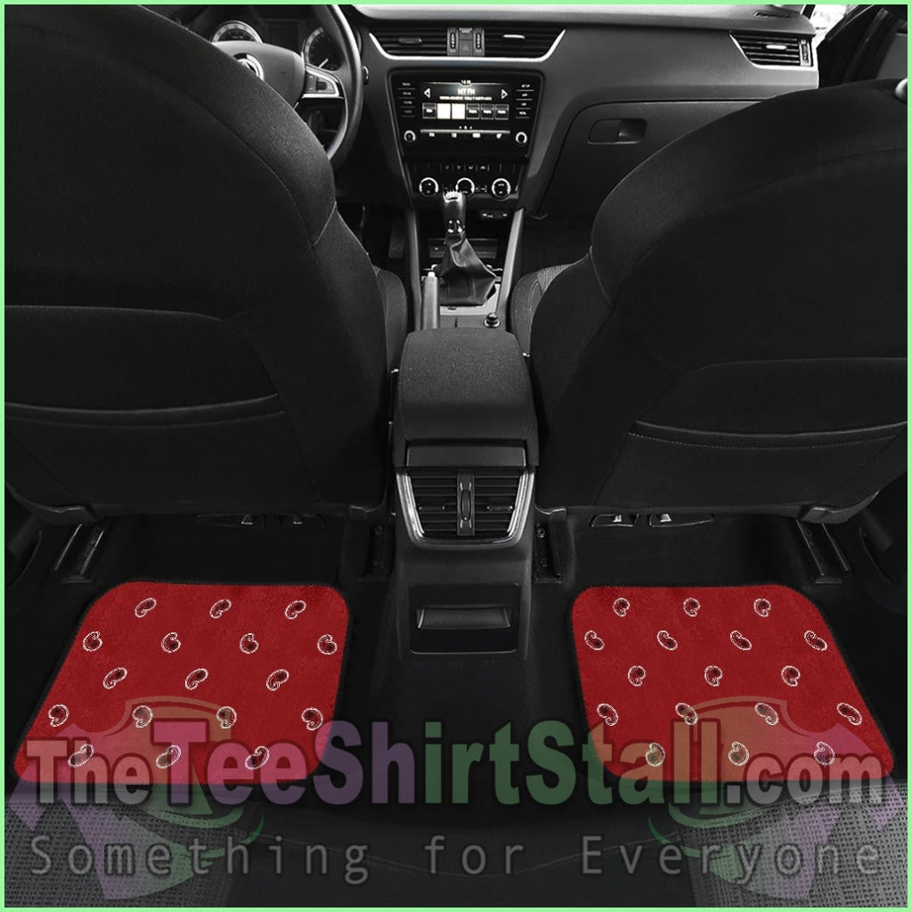 Quad Classic Red Bandana Car Seat Covers - Fancy