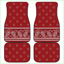 Load image into Gallery viewer, Quad Classic Red Bandana Car Seat Covers - Fancy
