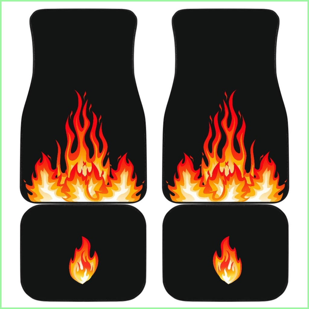 Quad Flame Bandana Car Mats