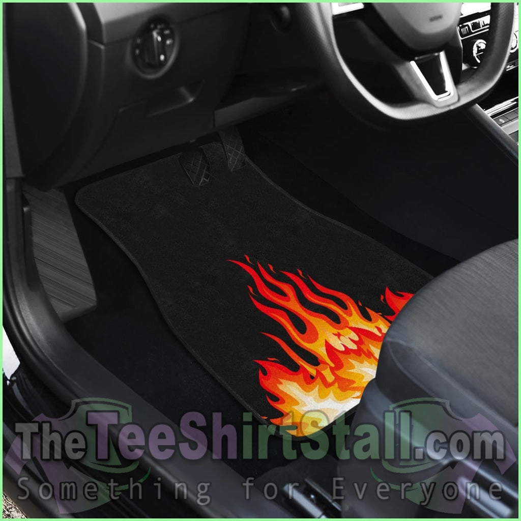 Quad Flame Bandana Car Mats