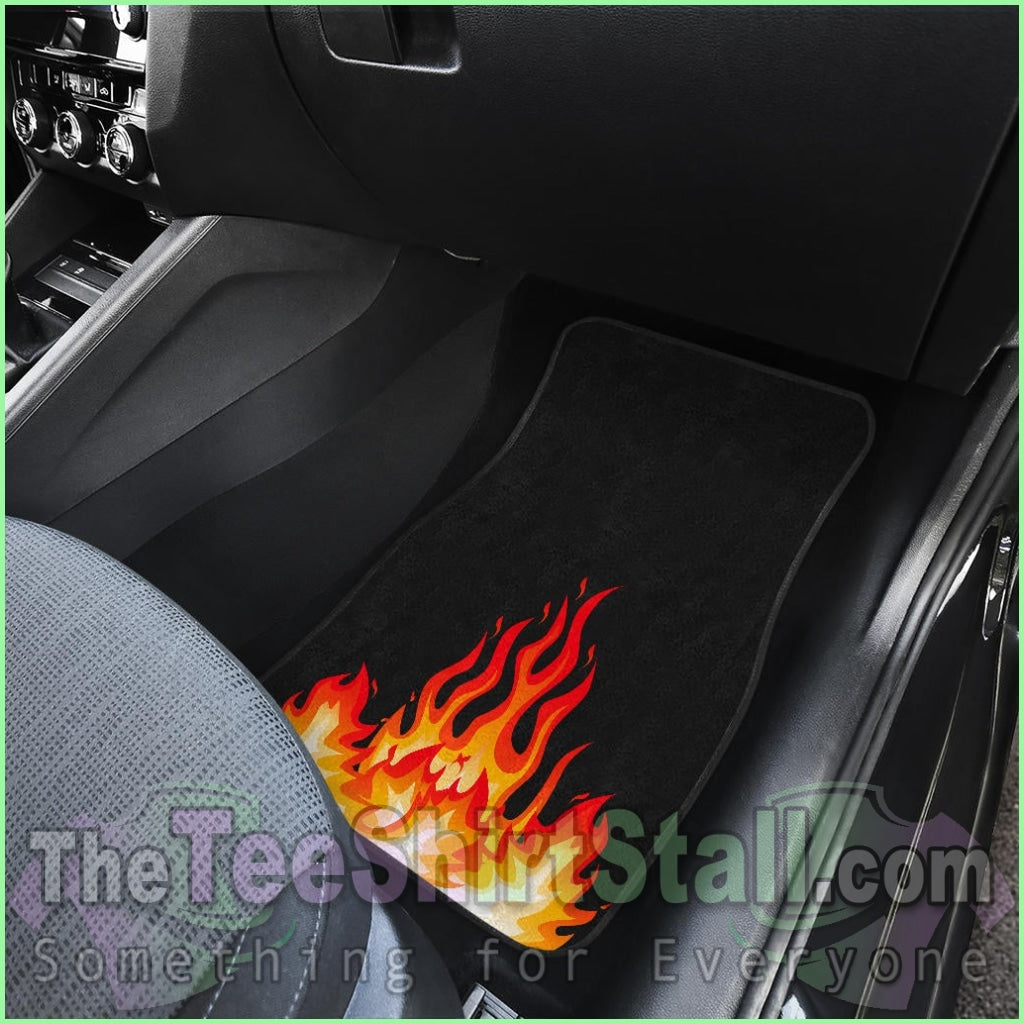 Quad Flame Bandana Car Mats