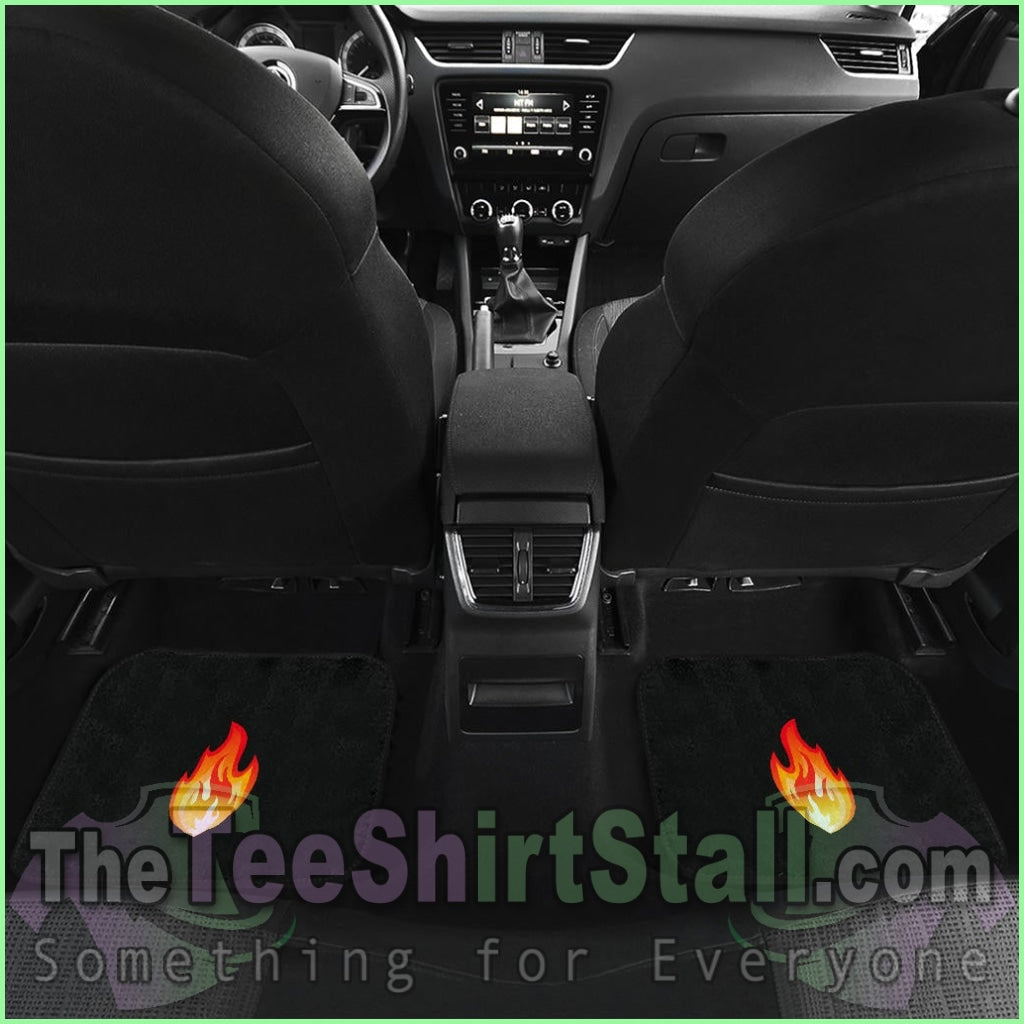 Quad Flame Bandana Car Mats