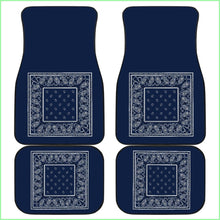 Load image into Gallery viewer, Quad Navy Blue Bandana Seat Covers - Minimal
