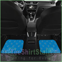 Load image into Gallery viewer, Quad Sky Blue Bandana Car Mats - Fancy
