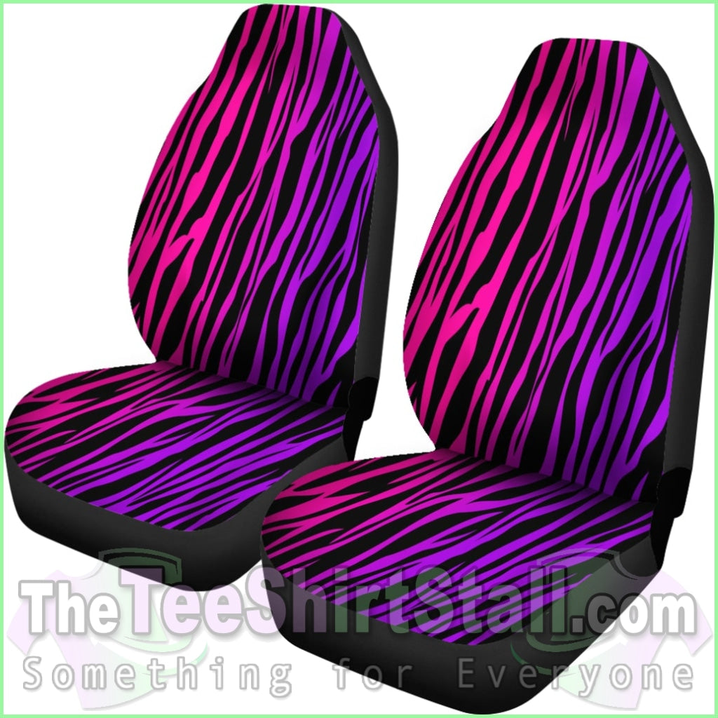 Rainbow Zebra Custom Car Seat Covers