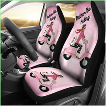 Load image into Gallery viewer, Rather Be Riding Scooter Girl Car Seat Covers
