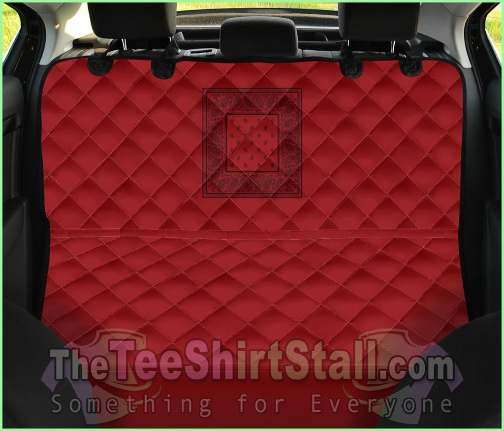 Red And Black Bandana Car Pet Seat Covers