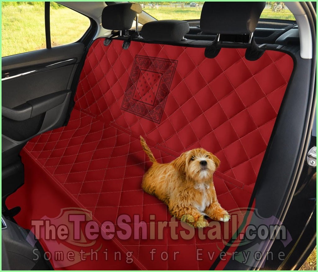 Red And Black Bandana Car Pet Seat Covers