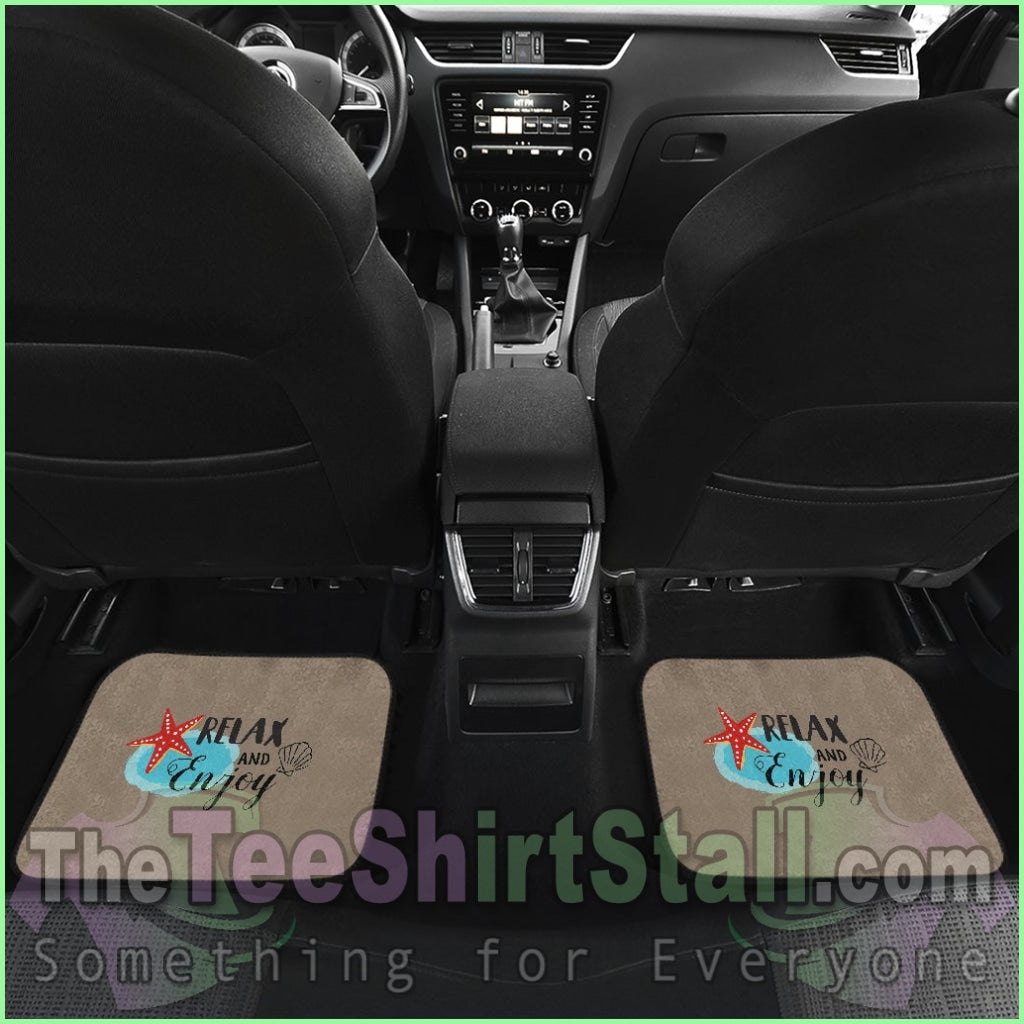 Relax And Enjoy Front And Back Car Mats (Set Of 4)