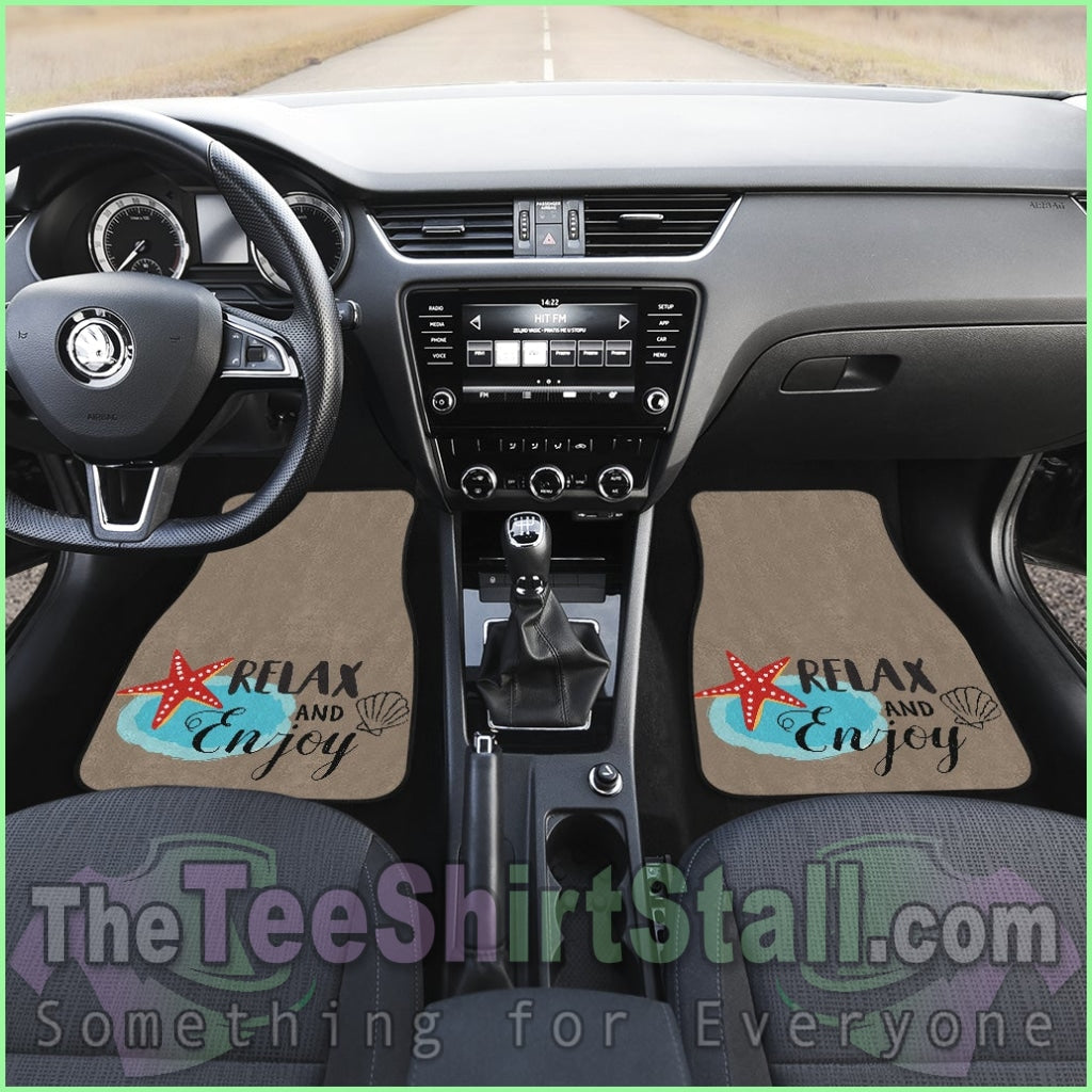 Relax And Enjoy Front And Back Car Mats (Set Of 4)