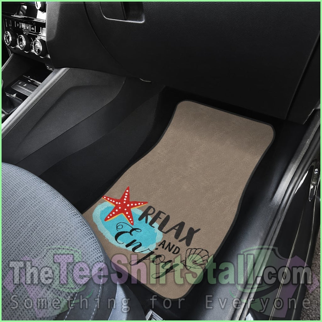 Relax And Enjoy Front And Back Car Mats (Set Of 4)