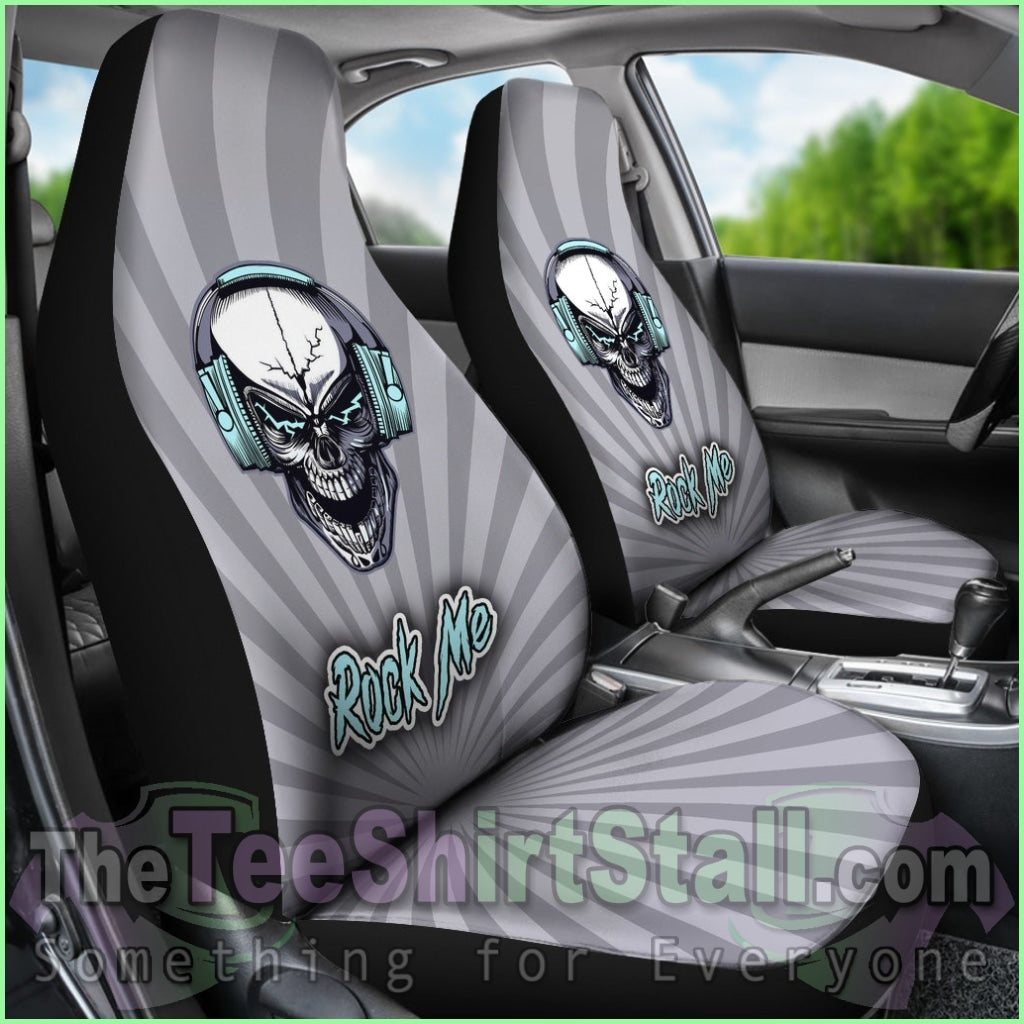 Rock Me Car Seat Covers For Skull Lovers And Music Freaks