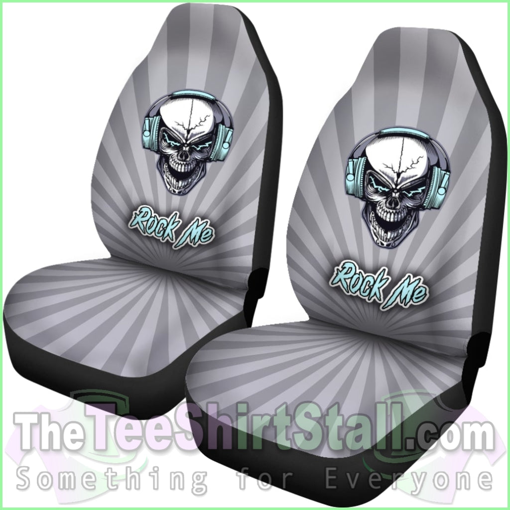 Rock Me Car Seat Covers For Skull Lovers And Music Freaks