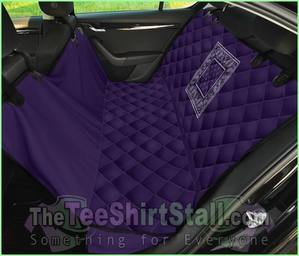 Royal Purple Bandana Car Pet Seat Covers