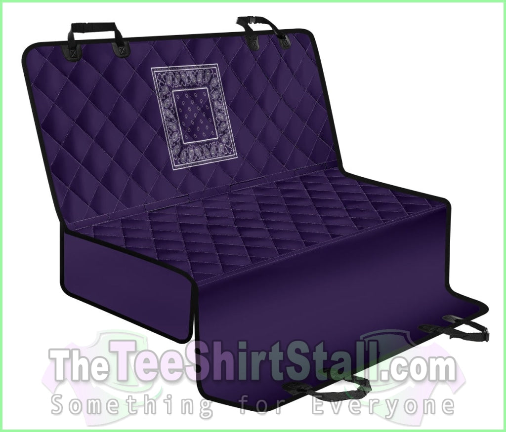 Royal Purple Bandana Car Pet Seat Covers