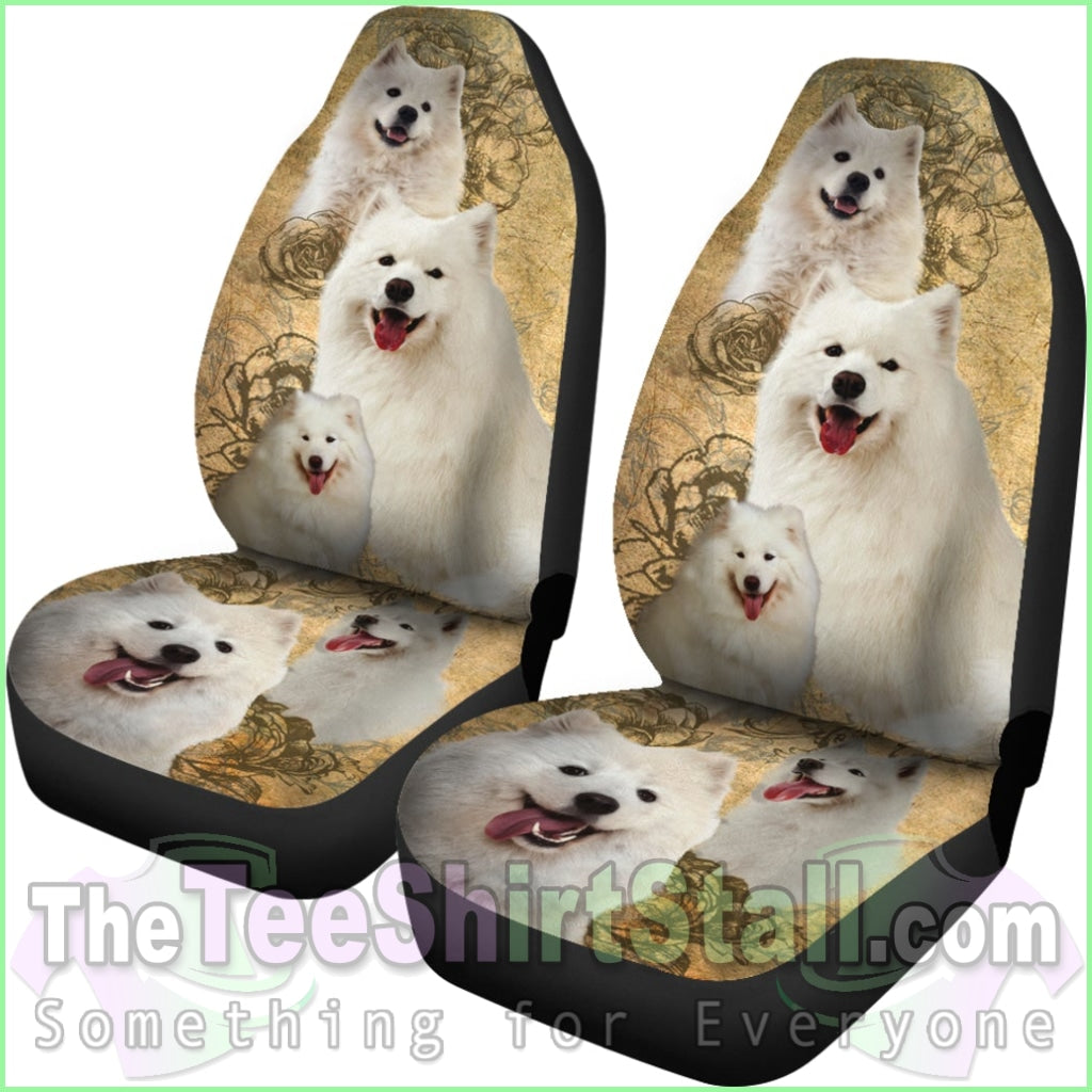 Samoyed Car Seat Covers (Set Of 2)