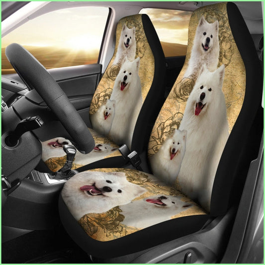 Samoyed Car Seat Covers (Set Of 2)