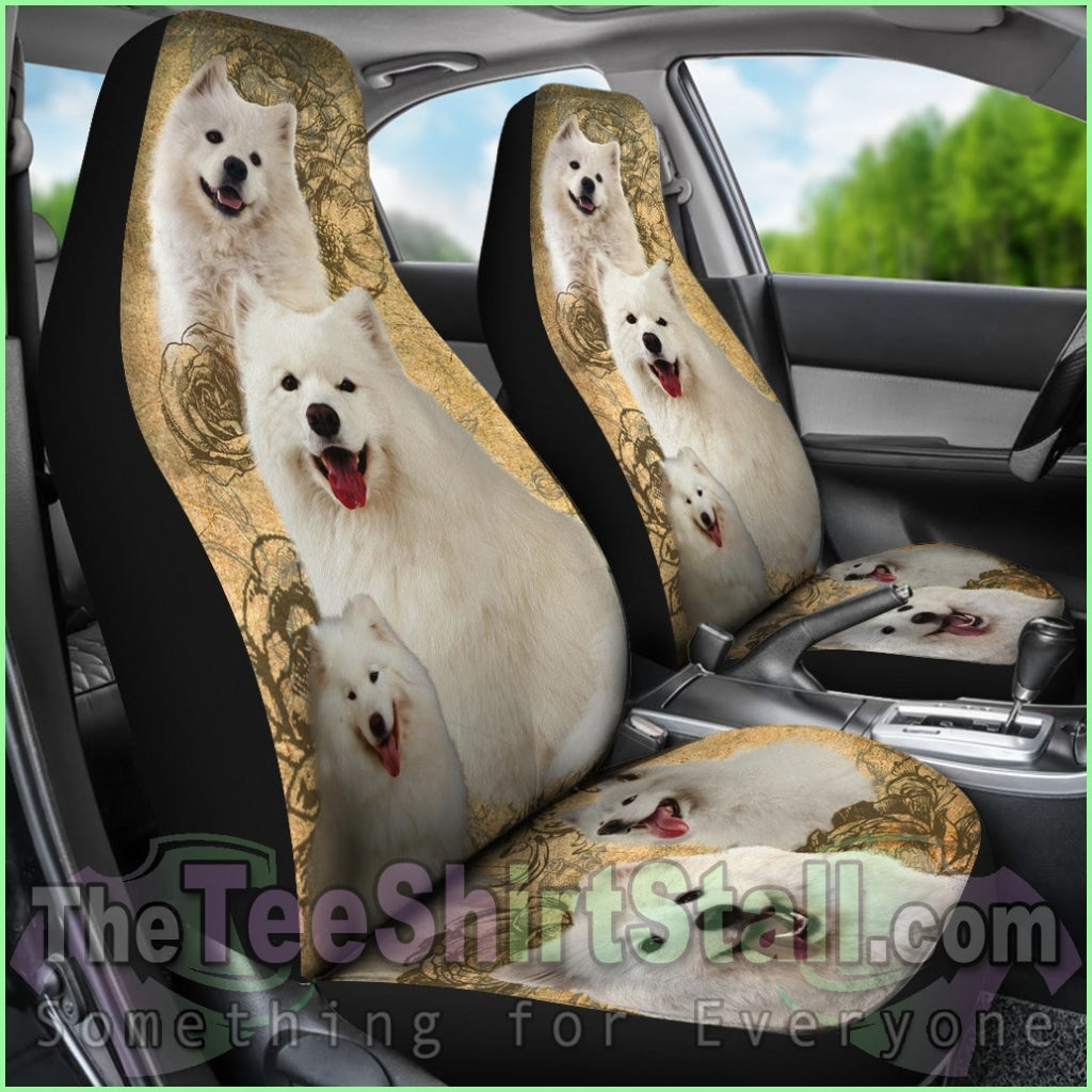 Samoyed Car Seat Covers (Set Of 2)