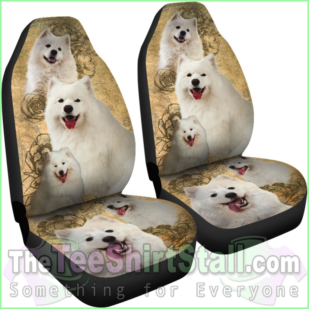 Samoyed Car Seat Covers (Set Of 2)