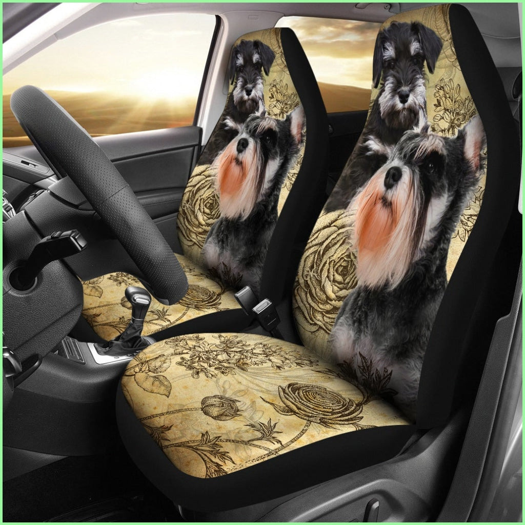 Schnauzer Car Seat Covers (Set Of 2)