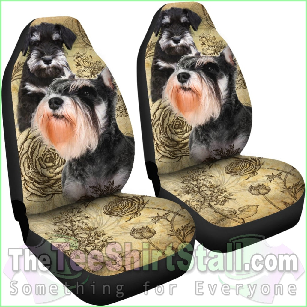 Schnauzer Car Seat Covers (Set Of 2)