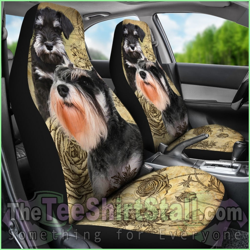 Schnauzer Car Seat Covers (Set Of 2)