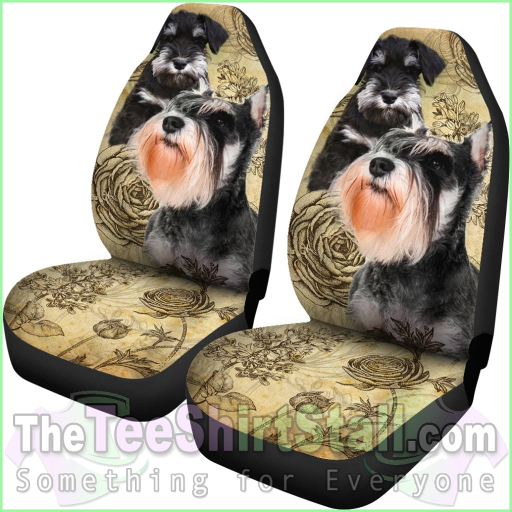 Schnauzer Car Seat Covers (Set Of 2)