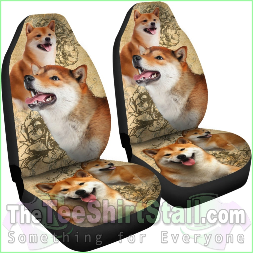 Shiba Inu Car Seat Covers (Set Of 2)