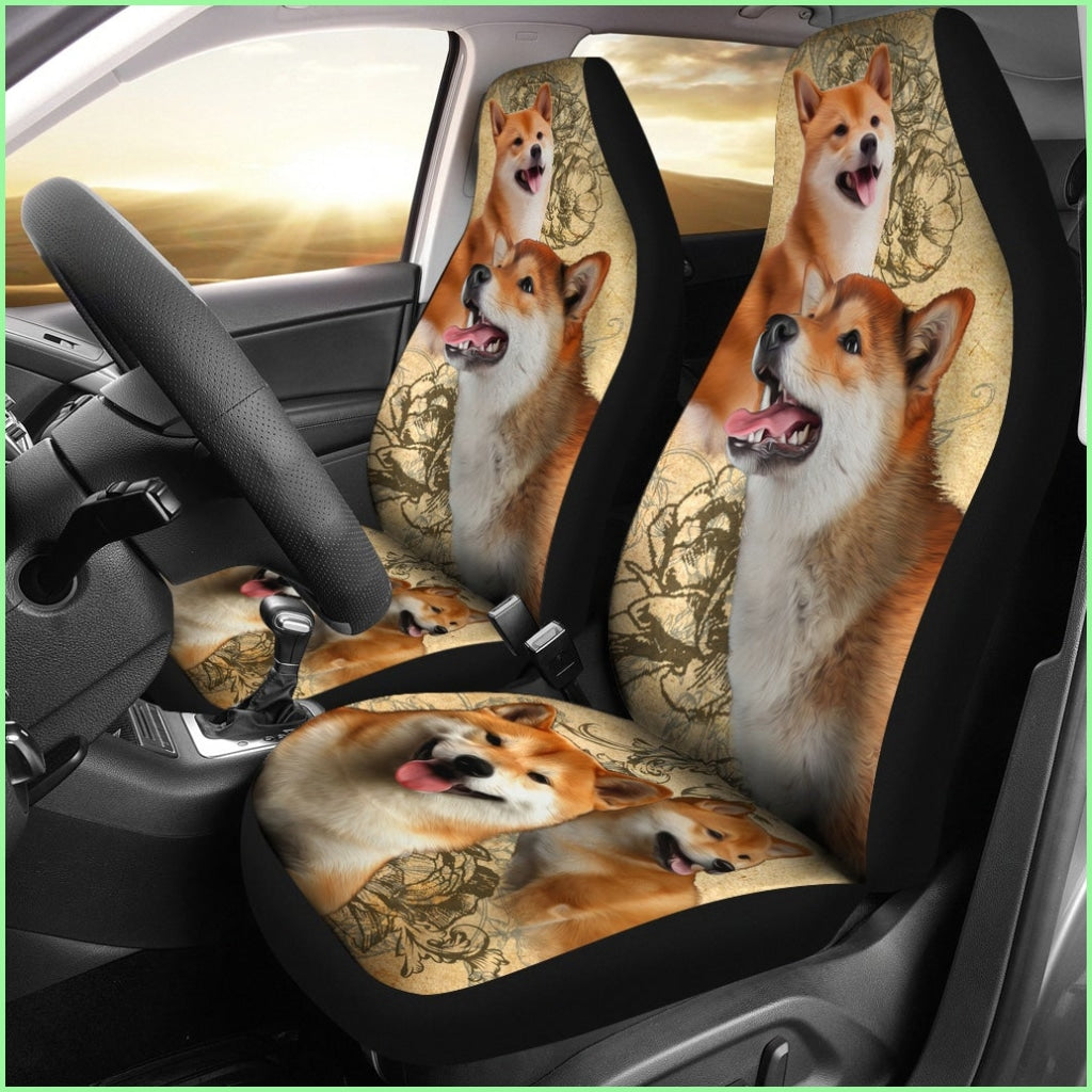 Shiba Inu Car Seat Covers (Set Of 2)