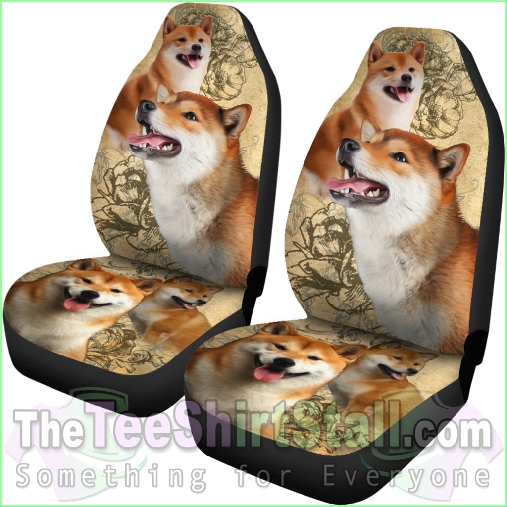 Shiba Inu Car Seat Covers (Set Of 2)