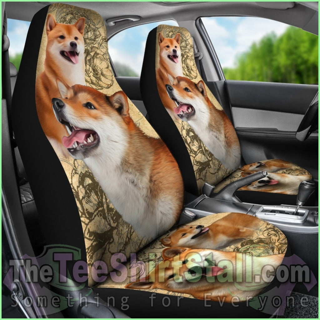 Shiba Inu Car Seat Covers (Set Of 2)