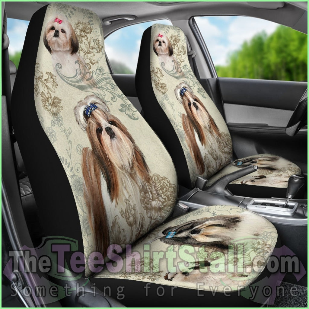 Shih Tzu Car Seat Covers (Set Of 2)