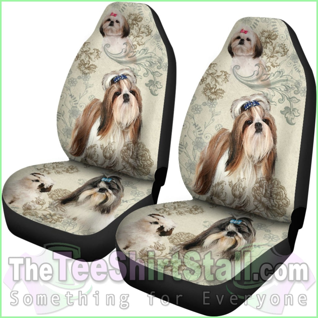 Shih Tzu Car Seat Covers (Set Of 2)