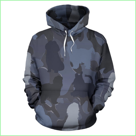 Shih Tzu Dark Blue Mens Hoodieshih / S