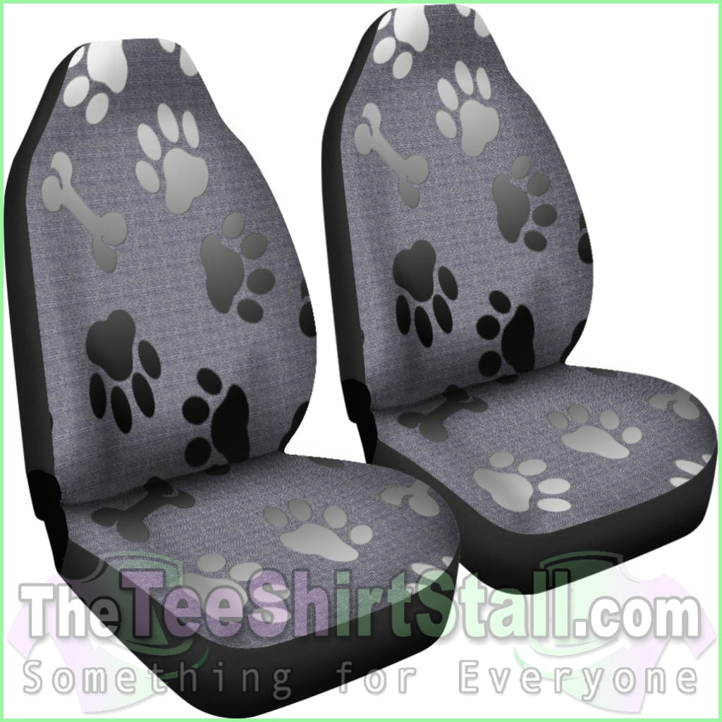 Silver Bones & Paws Car Seat Cover