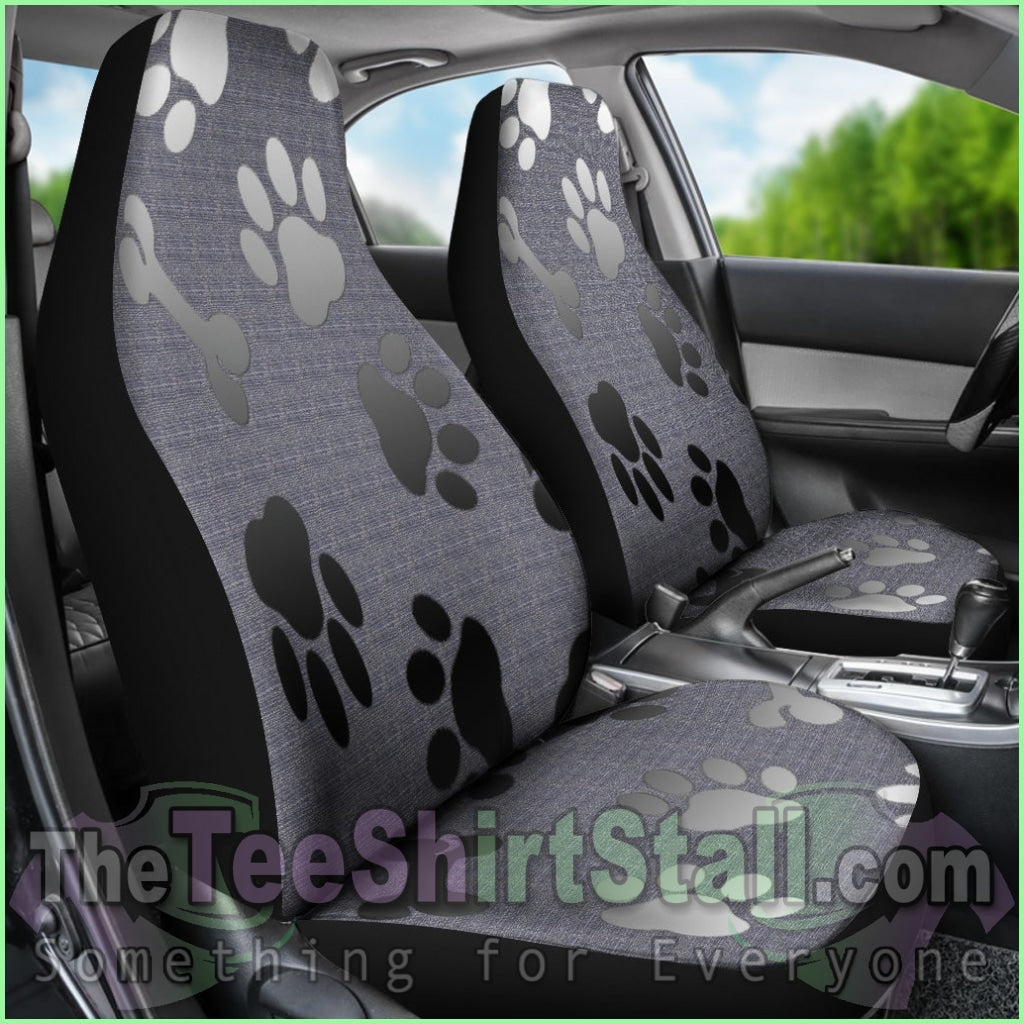 Silver Bones & Paws Car Seat Cover