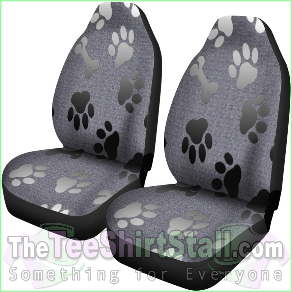 Silver Bones & Paws Car Seat Cover