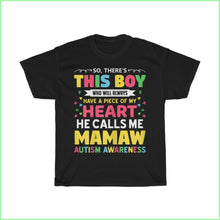 Load image into Gallery viewer, So Theres This Boy Autism Tee L / Black T-Shirt
