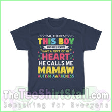 Load image into Gallery viewer, So Theres This Boy Autism Tee S / Navy T-Shirt
