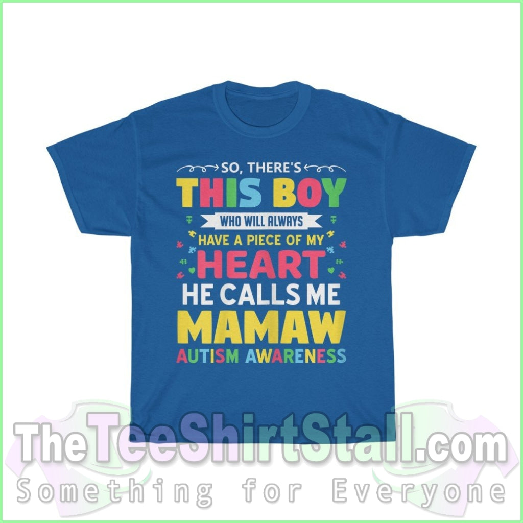 So Theres This Boy Autism Tee S / Royal T-Shirt