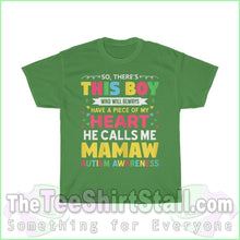 Load image into Gallery viewer, So Theres This Boy Autism Tee S / Turf Green T-Shirt
