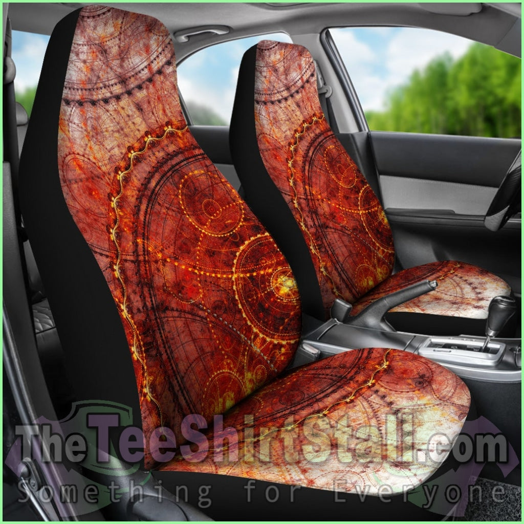 Steampunk Circles Car Seat Covers