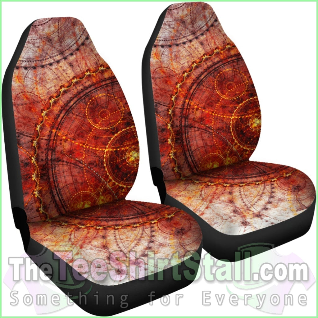 Steampunk Circles Car Seat Covers