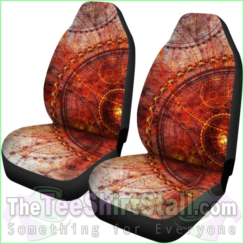 Steampunk Circles Car Seat Covers