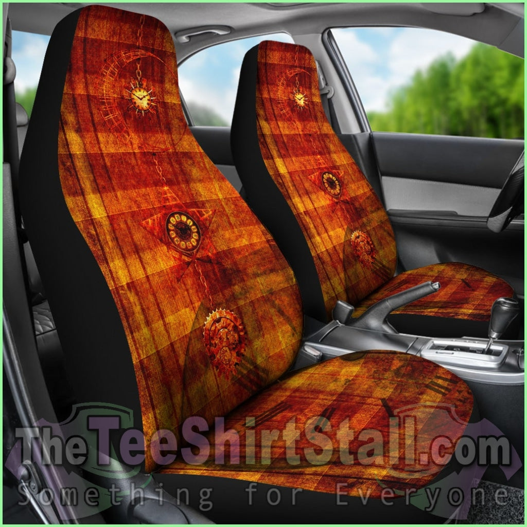 Steampunk Clock Car Seat Covers