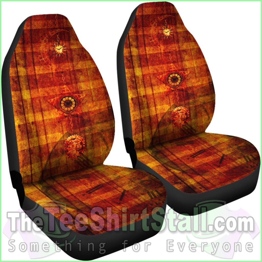 Steampunk Clock Car Seat Covers