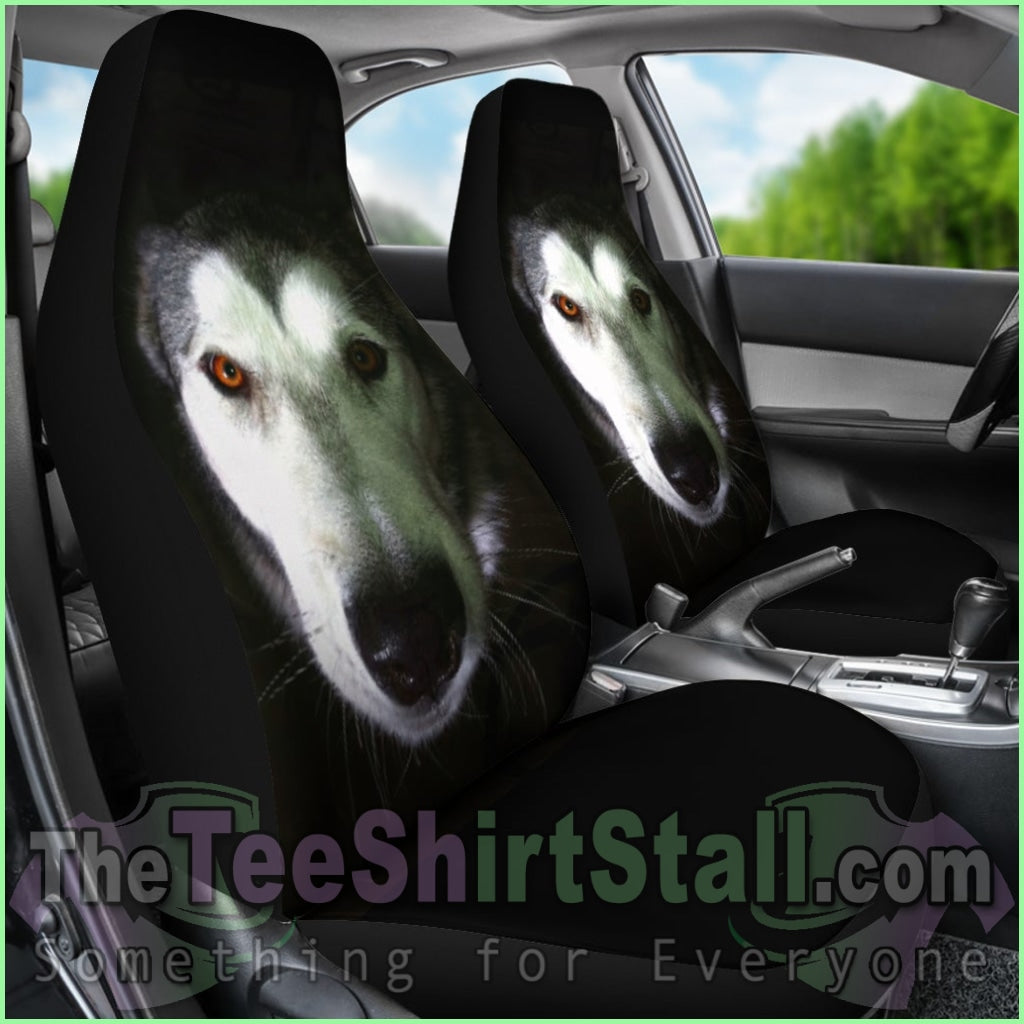 Stunning Alaskan Malamute Car Seat Covers