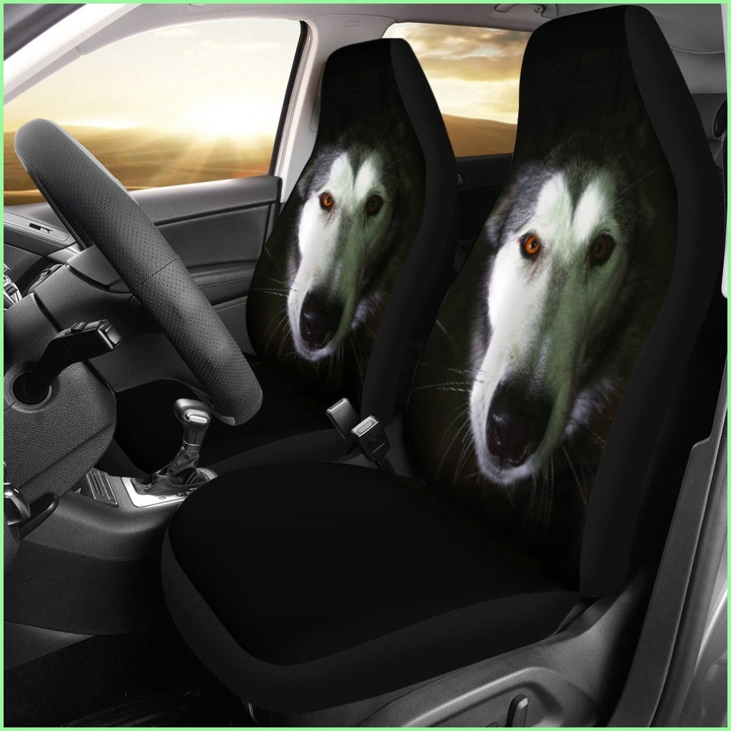 Stunning Alaskan Malamute Car Seat Covers