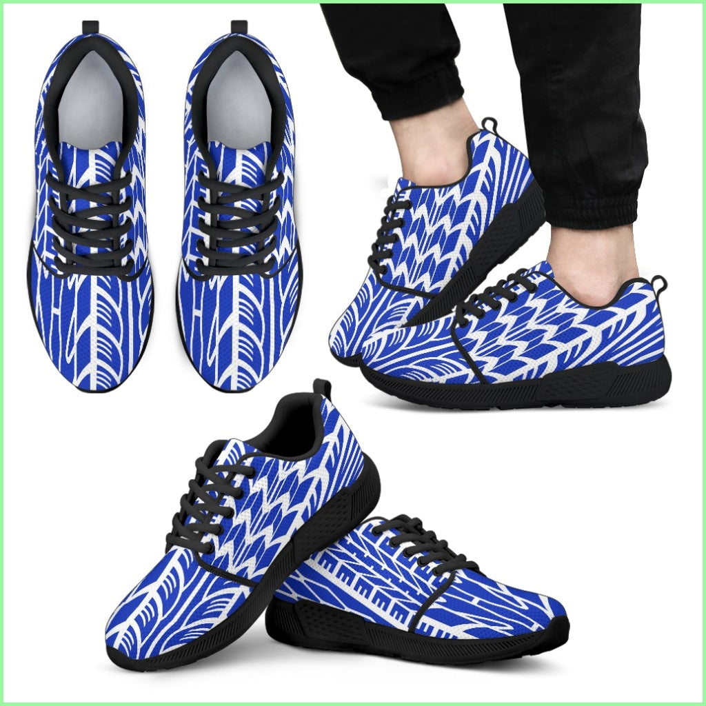 Tire Tread Athletic Sneakers Blue