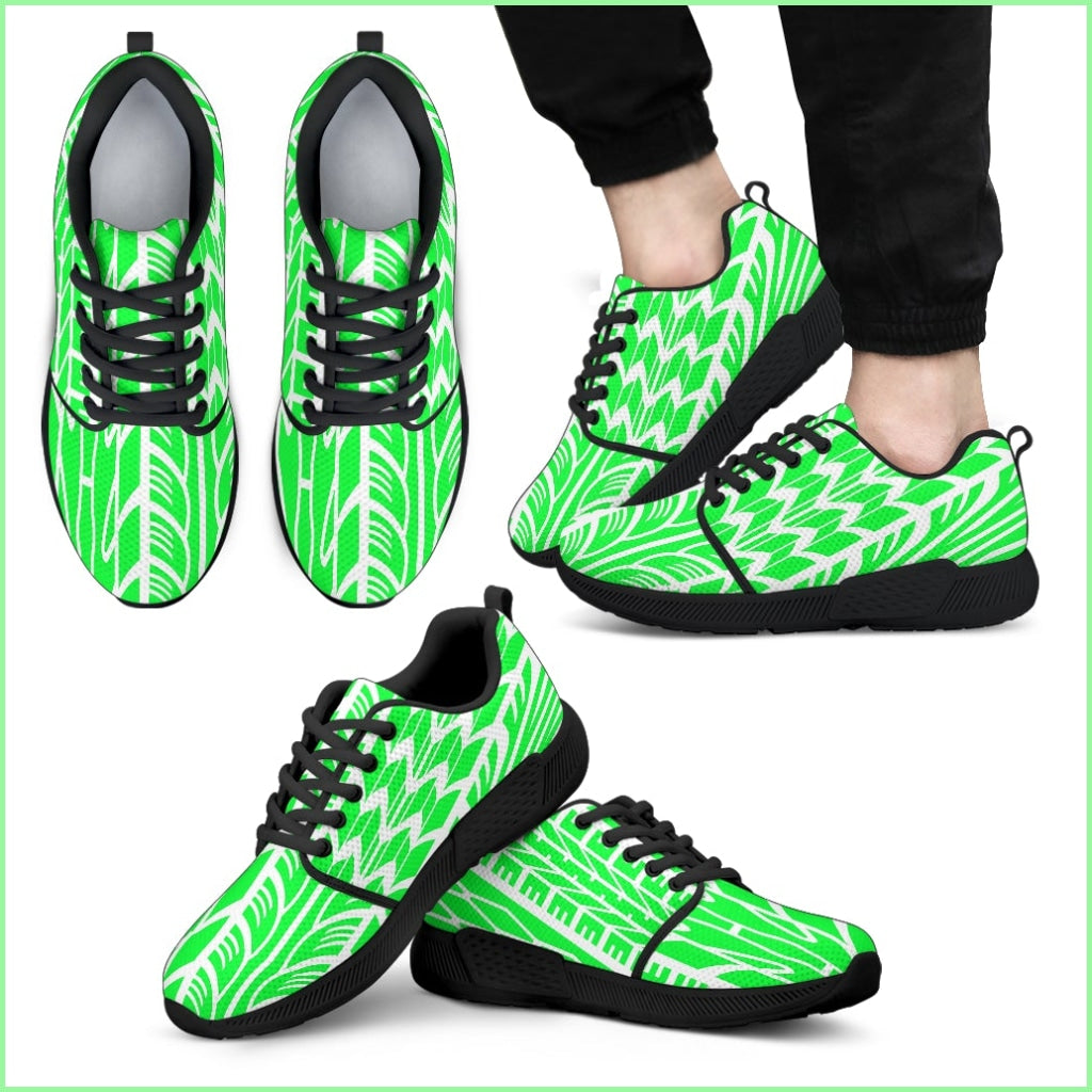 Tire Tread Athletic Sneakers Green